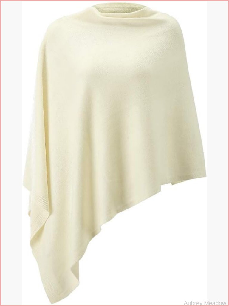 Versatile Lightweight Solid Knitted Shawl Wrap Scarf Cape Poncho